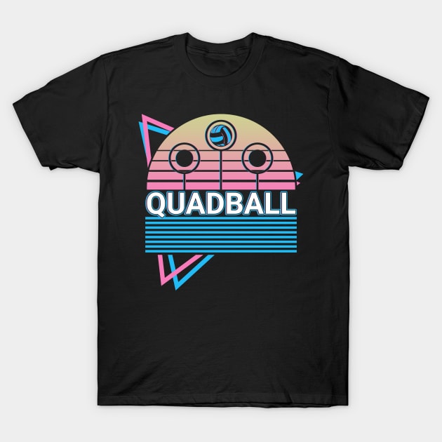 Quadball Player Retro T-Shirt by Alex21